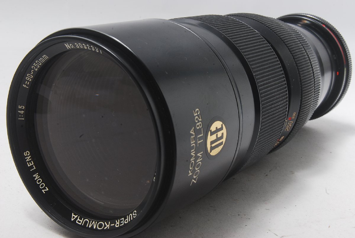 KOMURA SUPER-KOMURA ZOOM LENS 90-250mm F4.5 ZOOM TL925